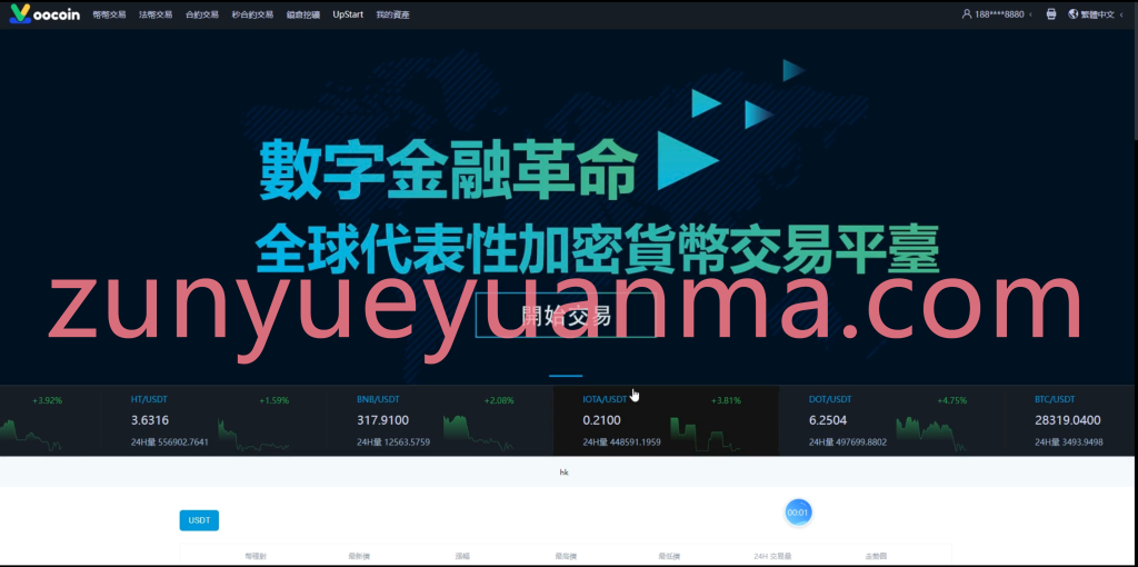 图片[2]-【商业收费源码】多语言交易所/自适应/完美控制K线/带系统币/K线预设/带开源工程+搭建教程下载-尊悦源码