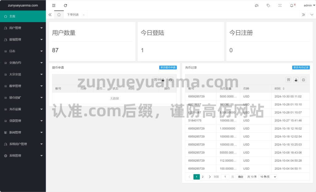 图片[12]-【商业收费源码】ST7外汇虚拟货币秒合约交易平台下载-尊悦源码