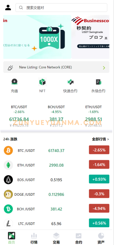 【商业收费源码】多国语言秒合约永续合约交易所系统源码下载-尊悦源码