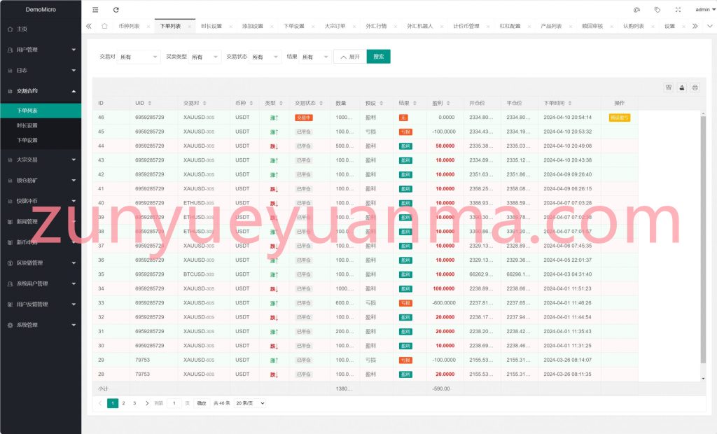 图片[17]-【商业收费源码】外汇秒合约盘口源码下载-尊悦源码