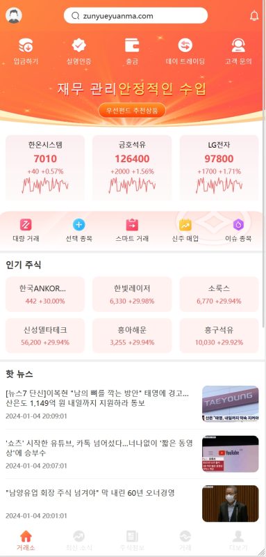 【商业收费源码】韩国股票源码下载-尊悦源码