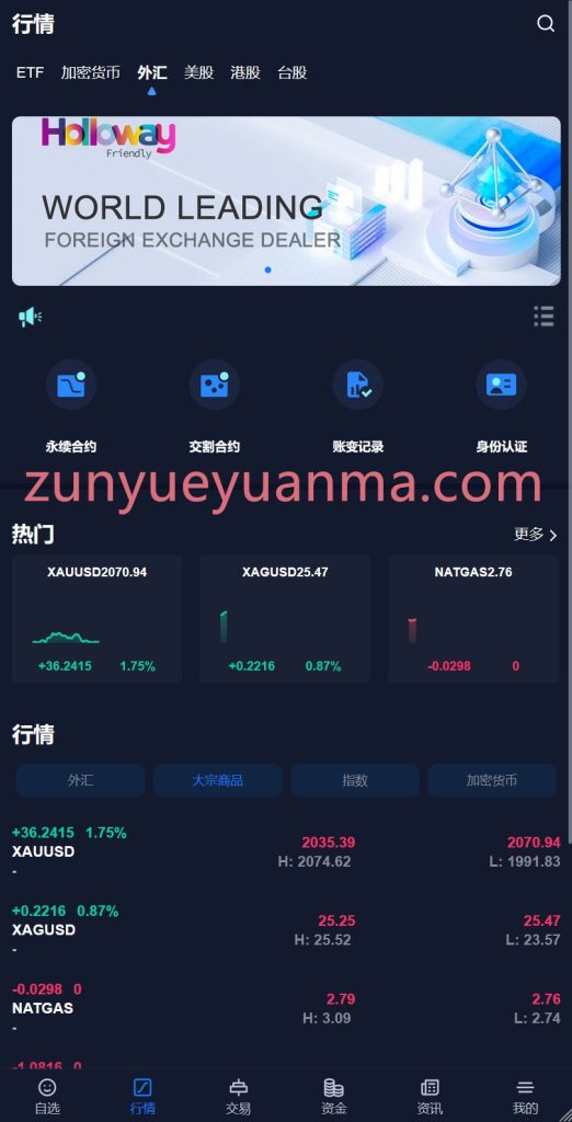 图片[6]-【商业收费源码】股票盘+ETF+数字货币+外汇盘 综合盘多国语言下载-尊悦源码