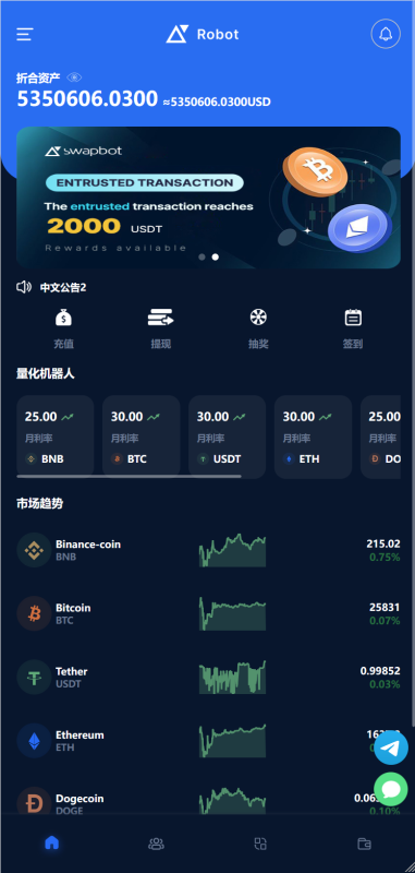 【商业收费源码】BTC虚拟币投资理财 5国语言下载-尊悦源码