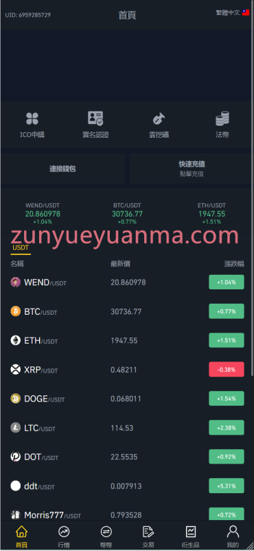 【商业收费源码】带盗U的秒合约法币挖矿交易所源码下载-尊悦源码