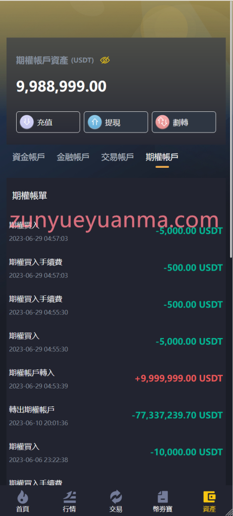 图片[3]-【商业收费源码】期货虚拟货币微盘交易所4 控制完美-尊悦源码