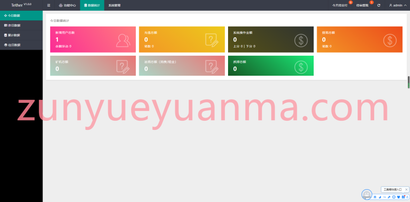 【商业收费源码】usdt海外质押挖矿理财生息完整代码下载-尊悦源码