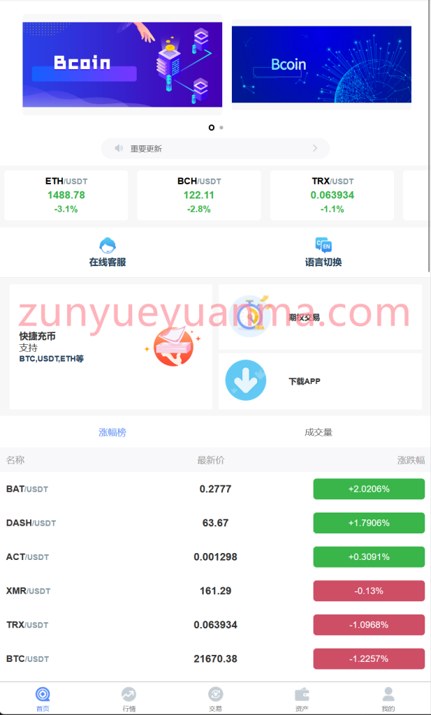 图片[3]-【商业收费源码】十国语言交易所微盘源码/币币 期权 秒合约下载-尊悦源码