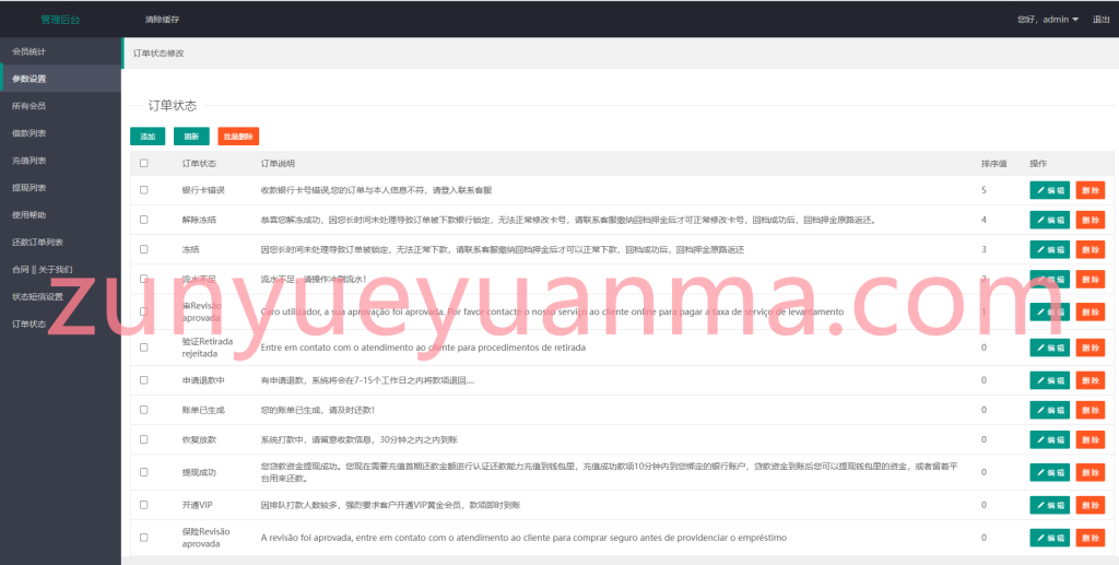 图片[12]-【商业收费源码】葡萄牙语贷款源码/小贷系统源码下载-尊悦源码